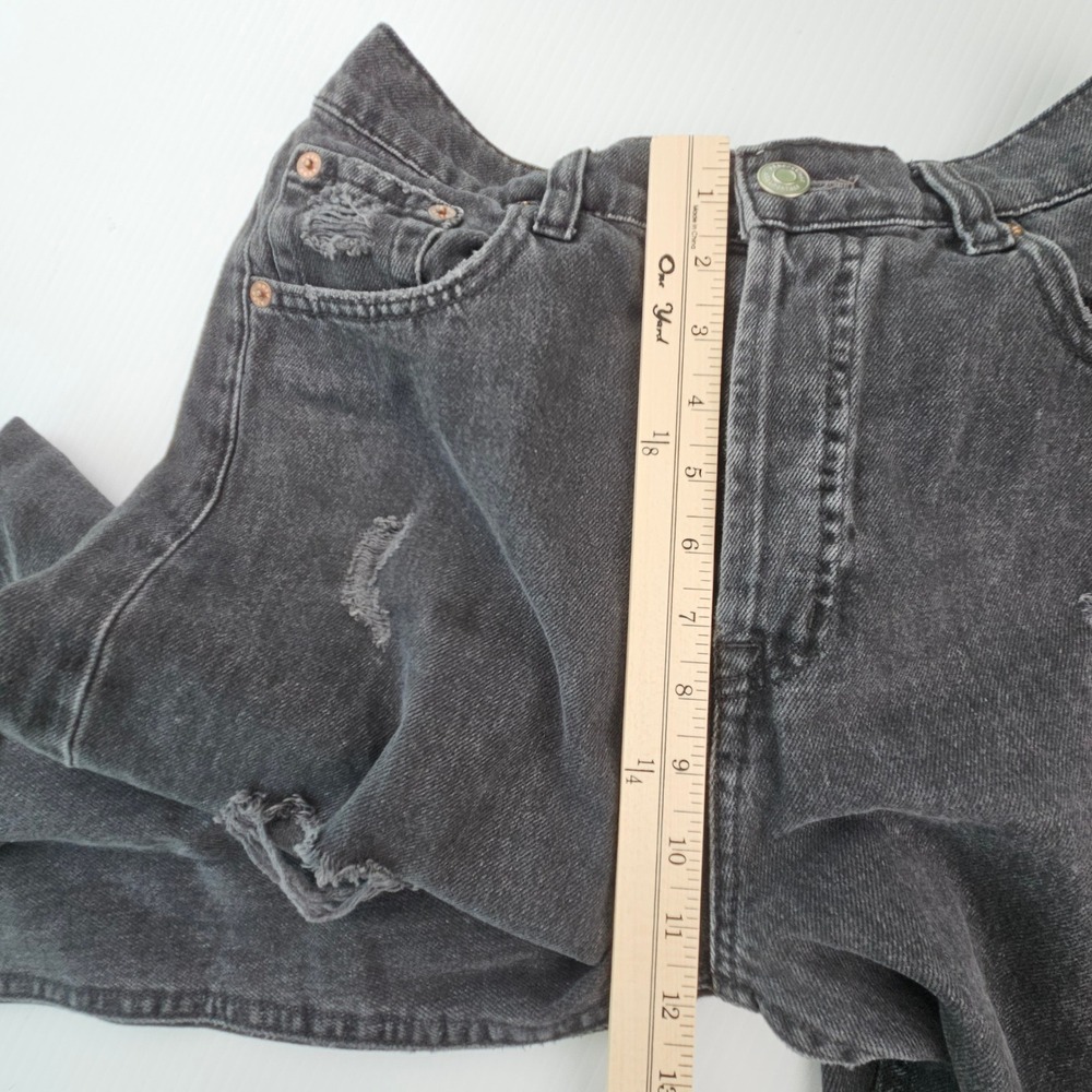 Aeropostale 90s Baggy Distressed Jeans Washed Black Grunge Skater Streetwear 8 - Picture 4 of 10
